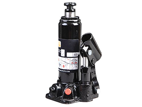 Cric Bouteille Hydraulique Bahco 4 Tonnes - Hauteur Réglable 193-373 Mm - Selle Dentelée, Soupape Sécurité - Pour Garage, Dépannage