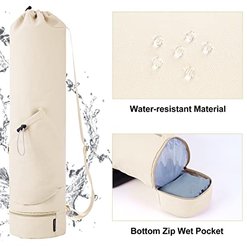 Yoga Mat Bag w/Bottle Pocket & Bottom Wet Pocket - Image 3