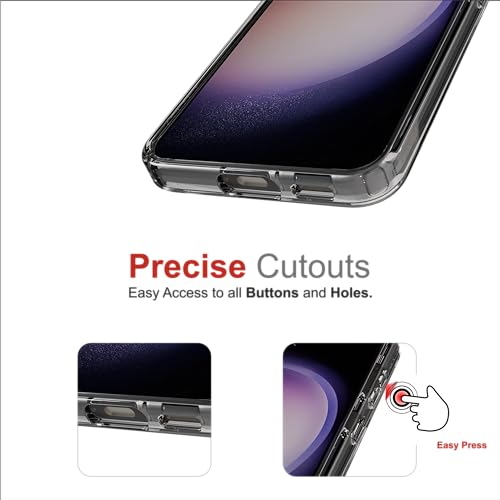 Image of TPU Case For Samsung Galaxy S23 Plus,[Anti-Yellowing Technology] [Military Grade Drop Protection] Shockproof Slim Hybrid Phone Case For Samsung Galaxy S23 Plus 5G-Crystal Clear