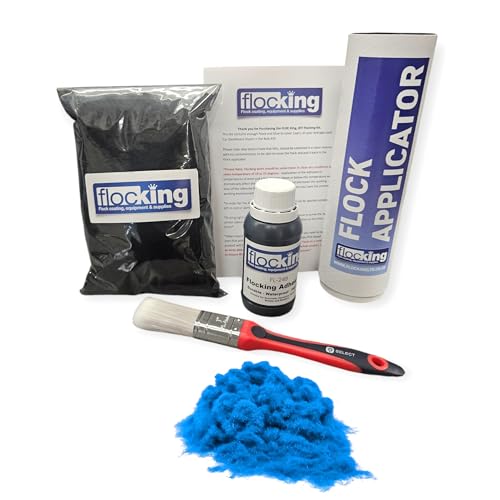 Finition durable pour arts et artisanat avec le flocage facile bleu