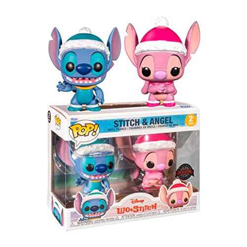Funko Pop Stitch et Angel de Noel 2 Pack figurines vinyle de collection Disney