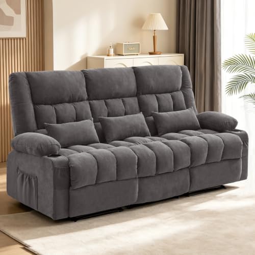MAHOMICO Recliner Sofa with Cup Holders