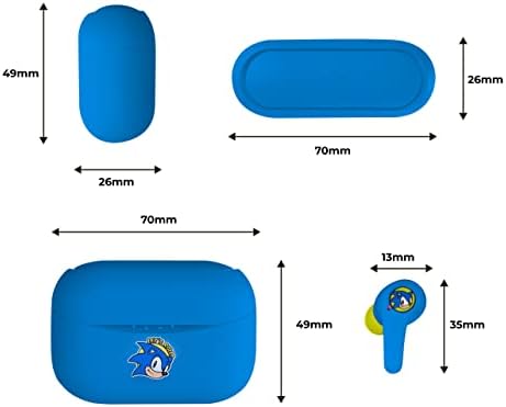 OTL Technologies Sonic The Hedgehog Wireless Bluetooth V5.0 Headphones with Charging Case