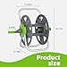 YESTAR Water Hose Reel Cart, Holds 65-100 Ft of 5/8 Inch Hose, Green Wall Mounted Garden Hose Cart, Portable Hose Reel for Convenient Storage and Watering