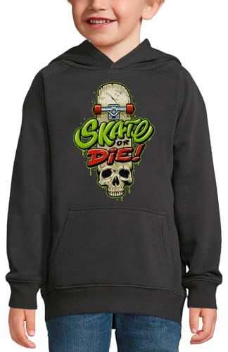 Sweat à capuche planche de skateboard chaud et résistant pour enfant