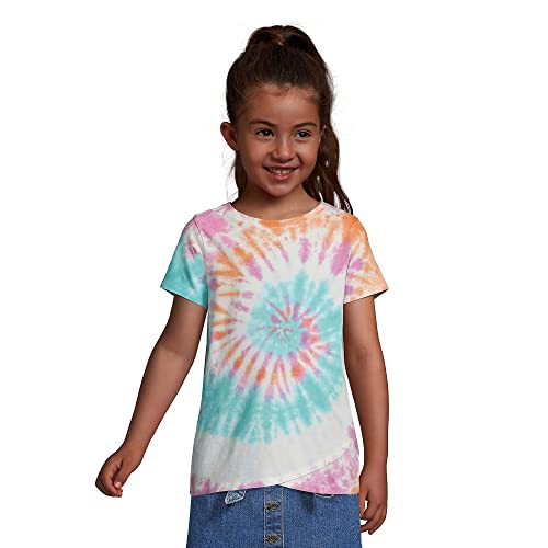 Lands' End G Ss Best Graphic Tee Multi Spiral Tie Dye Kids X-Large #TOP1