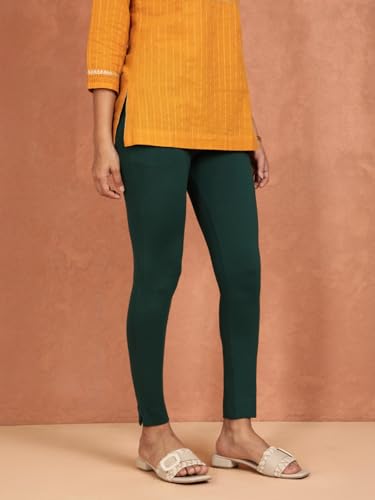 Image of TWIN BIRDS Women Cotton Blend Kurti Pants | Sleek Ethnic Daily Trousers
