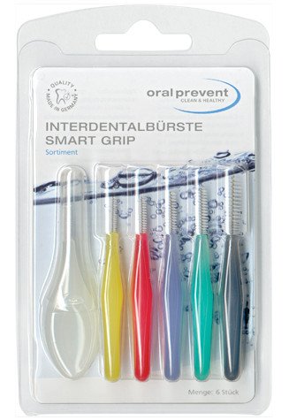 ORAL-PREVENT DR. THOMSEN Smart Grip Sortiment (Größe 1-6), 6 Stück, Farbig, Manuell, Zahnbürsten
