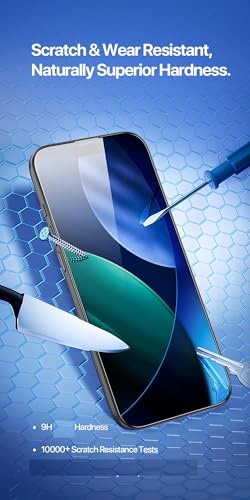 Image of TitanGuard Tempered Glass Screen Protector Guard Compatible for iPhone 17 Air (6.9 Inch) - 9H Hardness, Military Grade, Anti-Static, Easy Installation Kit - 1 PACK