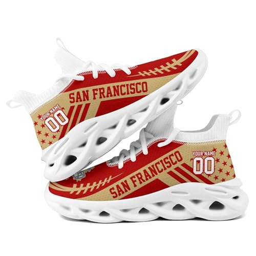 Custom Sport Shoes,Personalized Football Style Running Sneakers,Lightweight Hiking Walking Shoes,Athletic Sneakers Unisex Casual Footwear2