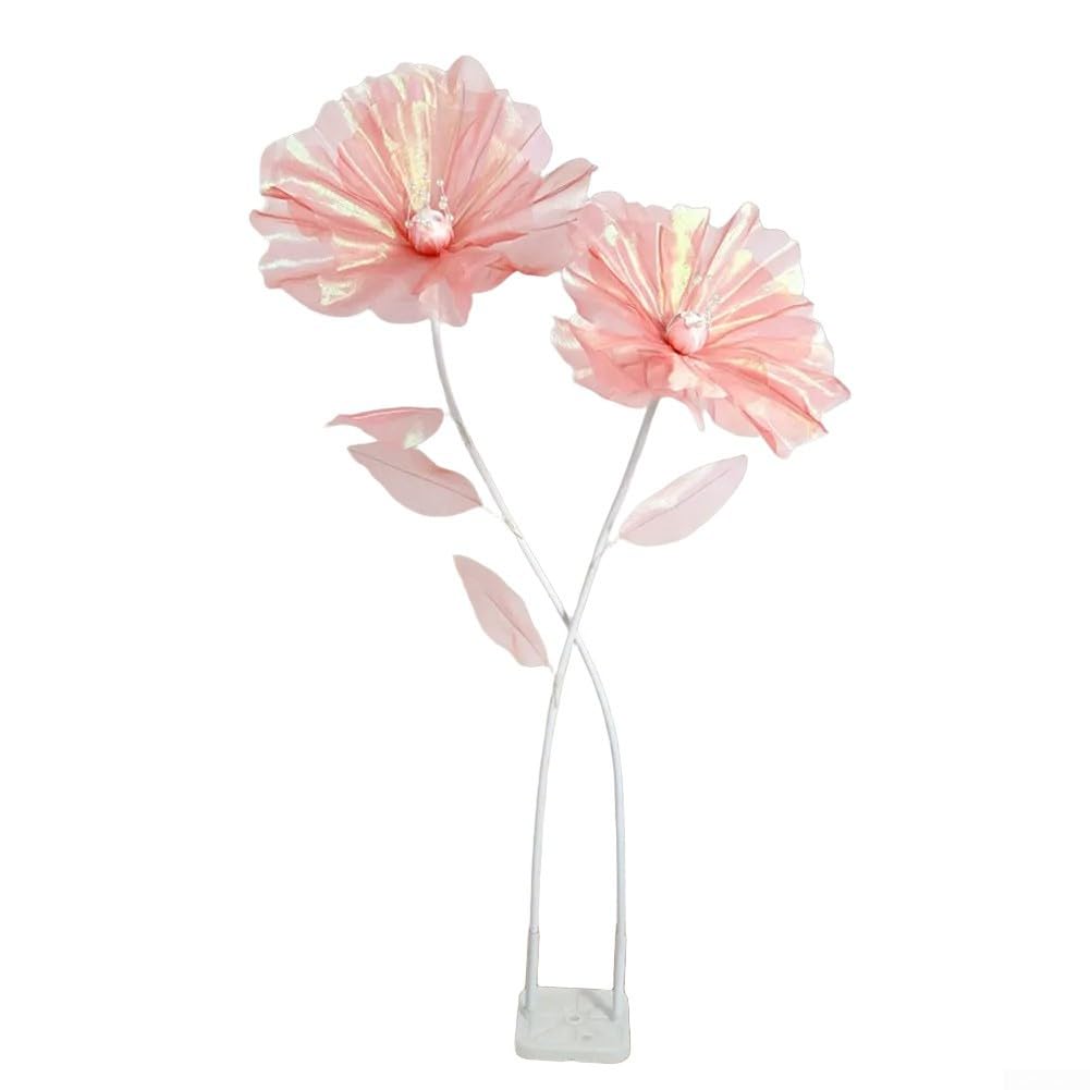 Seidenblume Hortensie mit Stiel 150cm für Vase(Red and Pink Suit) | 50cm Blütenkopf, leuchtende Farben, für ideal als Blickfang, für Brauttisch, zeremonieller Hintergrund