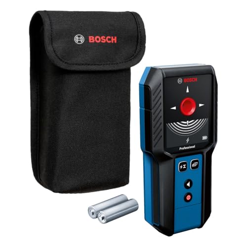 BOSCH GMS120-27 Wall Scanner and Stud Finder, Detects Wood, Metal, and Live Wires Behind Your Wall - Includes 2 AA Batteries and Pouch - Image 2