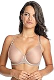 Gaia Dame Bügel BH Klassisch Elegant Schalen Träger Glatt 1082 Gaja, Hellbraun,70I