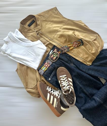 Andina Black Embroidered Belt for Women - Peruvian Flower Handmade3