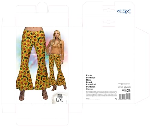 Boland - Flared Trousers for Men or Women Ideal for Fancy Dress Festival or Theme Party, Hippie Trousers with Wide Leg Multicoloured - Image 3