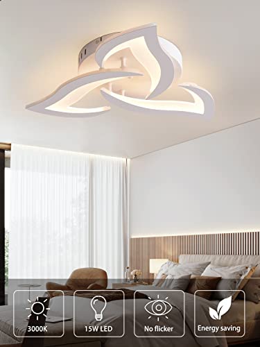 KAUCQI LED Ceiling Light 56CM 15W Modern LED Ceiling Lamp 3000K 1500LM Children's Room Light Petal Lamp for Living Room Bedroom Kids Room - Image 4