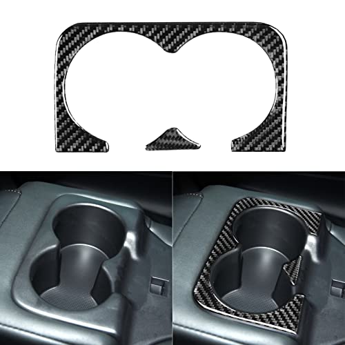 Cubierta de portavasos trasero de fibra de carbono para auto miniatura 1