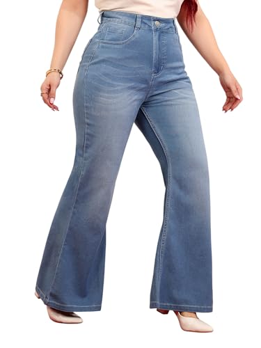 Image of Miss Chase A+ Women's Bootcut High Rise Stretchable Denim Jeans