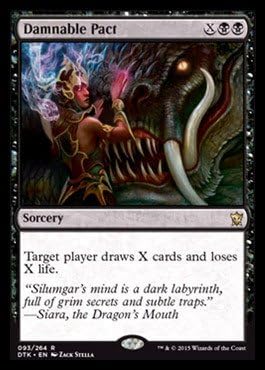 Magic The Gathering - Damnable Pact (093/264) - Dragons of Tarkir - Foil