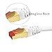 Cat7 Ethernet Cable - 25 ft - RJ45 Connector - Double Shielded STP - 10 Gigabit 600MHz - Cat 7 Premium High Speed Network Wire Patch Cable (7.5m) LAN Cord - 25 Feet