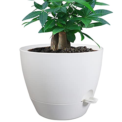 12inch Self Watering Pots, Plastic Planters with Mesh Drainage Ho...