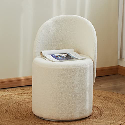 Taburete de maquillaje compacto para dormitorios pequeños con asiento giratorio B 5