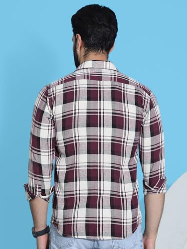 Image of Indian Needle Men's Checkered Regular Fit Shirts