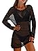 ONLYSHE Swim Cover Up for Women Beach Vacation Swimwear Crochet Swim Cover Ups Fashion Summer Clothes