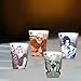 Naruto Shippuden Shot Glasses Set Of 4 | 2 Oz Shot Glasses Featuring Naruto, Sasuke, Sakura And Kakashi | Anime Shot Glass | Home Deco | Naruto Collection | Official Licensed | By Just Funky