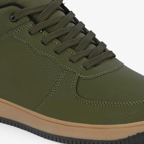 Image of Braxton Mens Olive MID TOP Sneaker