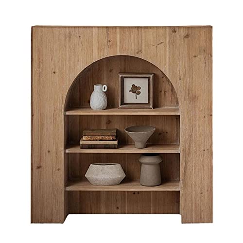 Decorativo Chimenea vintage americana envolvente decorativa sala de estar chimenea eléctrica estufa repisa organizador pared gabinete entrada madera for el hogar