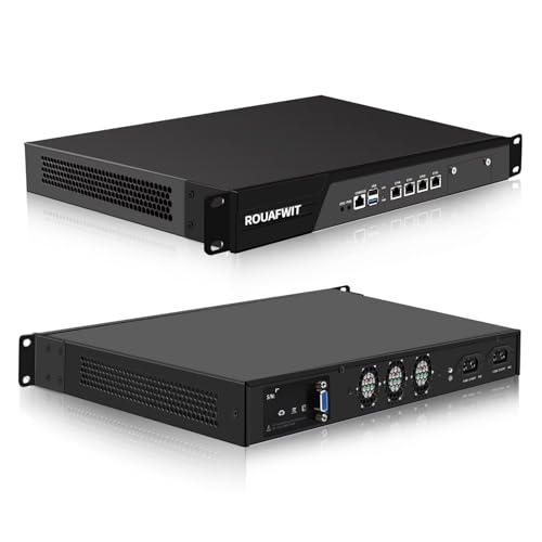 ROUAFWIT 1U Firewall Appliance,Router PC,Celeron N100,AES-NI,4 x 2.5GbE I226-V,Console,VGA,USB3.0,SIM Slot,DDR5 32G RAM 512G SSD ROUAFWIT 1U Firewall Appliance,Router PC,Celeron N100,AES-NI,4 x 2.5GbE I226-V,Console,VGA,USB3.0,SIM Slot,DDR5 32G RAM 512G SSD