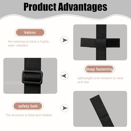 Hauck Hochstuhl Gurt, Hauck Alpha Plus ZubehöR, Schrittgurt Und Gurtschoner Set FüR Hochstuhl BüGel Riemen Gurt Kinderhochstuhl Safety, Kinderkaft,Gurtriemen FrontbüGel, 2 StüCk(in Schwarz）