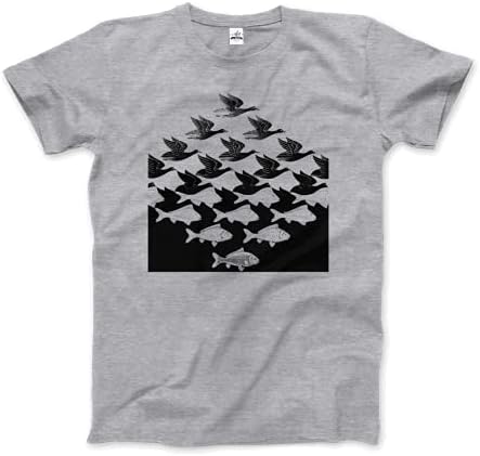 Escher's Sky and Water I Art T-Shirt (Adults, Kids, Short & Long Sleeve)