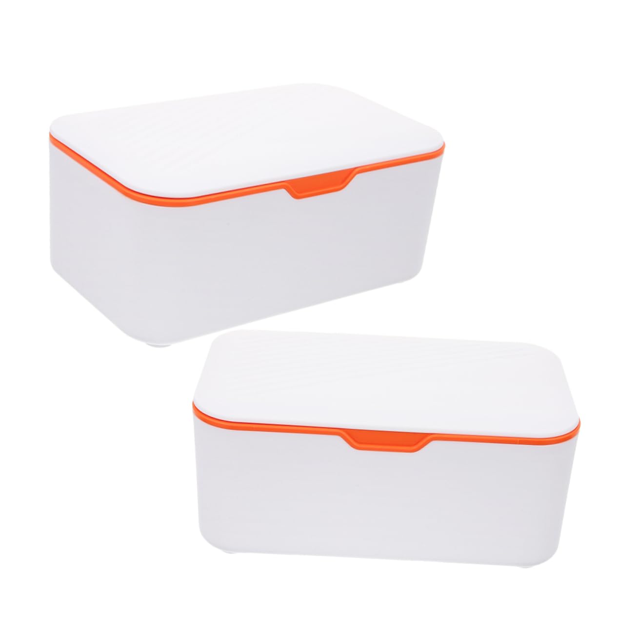 COSMEVIVI Retro Style 2 Pack Tissue Box Cover Rectangle Tissue Dispenser for Toilet Paper Napkin Storage