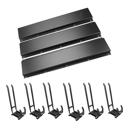 Baoblaze Garage Wall Organizer,Utility Hooks Holder Tool Storage Rack Hook Hangers for Maintenance Tools Shed Yard Mop Broom Gardening, Double Layer Hooks - Image 5