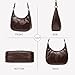 Small Hobo Bags for Women Crescent Retro Tote Handbags PU Leather Shoulder Bag 2025 Coffee