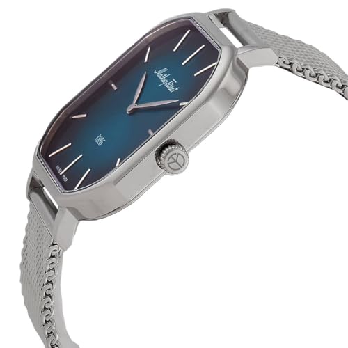Image of Mathey-Tissot Stainless Steel Swiss Made Classic Analogue Green Dial Silver Band Watch For Men - H7917Av