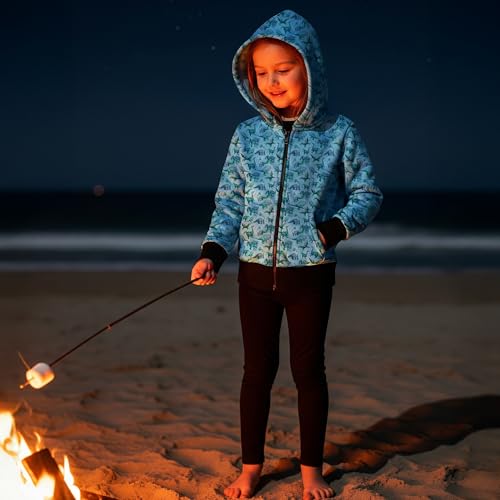 Girls Dinosaur Hoodie – Soft, Lightweight Zip Jacket with Original Dino Art – Toddler to Youth Sizes4