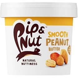 Pip & Nut - Smooth Peanut Butter (1kg) | Natural Nut Butter, No Palm Oil, No Added Sugar, Hi-Oleic Peanuts, High in Unsaturated Fats, Gluten Free, Vegan, Dairy Free (Packing May Vary)