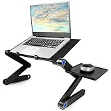 Melhor Suporte para Notebook de 2025: Guia de Compra Completo 2 Suporte para laptop, mesa ajustável Usoun, suporte para laptop, leve, portátil para cama/sofá/mesa com mouse pad, compatível com MacBook, Dell, Lenovo, Alienware Laptop