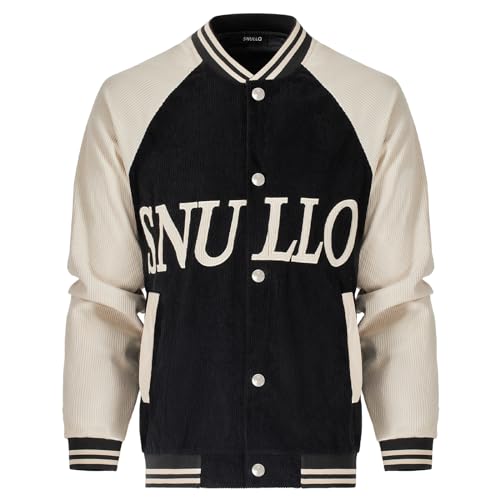 Men's Varsity Jacket Casual Baseball Bomber Jackets Buckle Style Relax Fit2