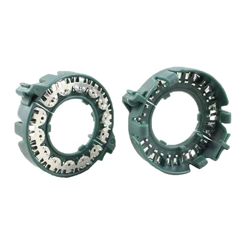ZQINGQING Adaptador H7 Led 2 uds Bombilla de xenón HID D1S D2S Anillos de Base de Soporte retenedores de Bloqueo de Metal Clips adaptadores proyectores Faros refit Adaptador De Faro(Green)