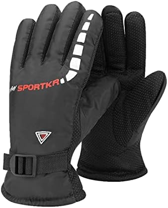 NGY Winter Soft Warm Cycling Gloves with Thickened Fleece Lining Thermal Windproof Running Hiking