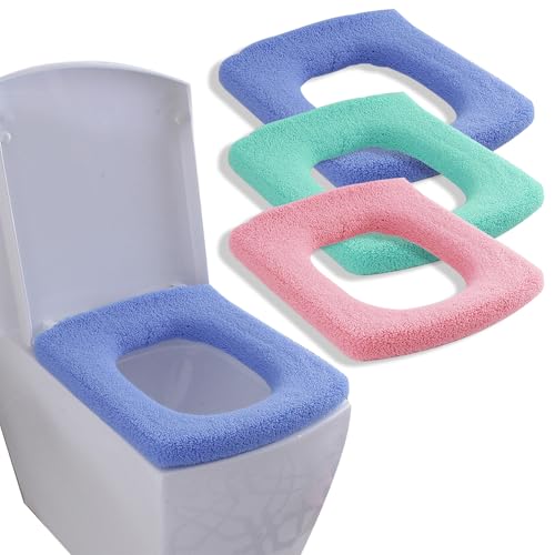 Guojanfon 3 Pack Thickened Toilet Seat Cover Pads - Soft,