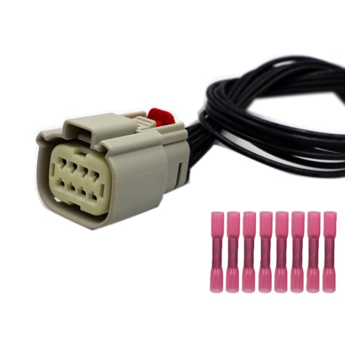 Full LED 8-Wire Headlight Connector Compatible with Dodge Durango SRT 2021-2022 Wiring Pigtail Harness