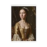 Barockes Aristokratisches Frauenporträt, Vintage-Leinwandkunst, Poster und Drucke, ästhetisches Schlafzimmer, Büro, Dekoration, 30 x 45 cm