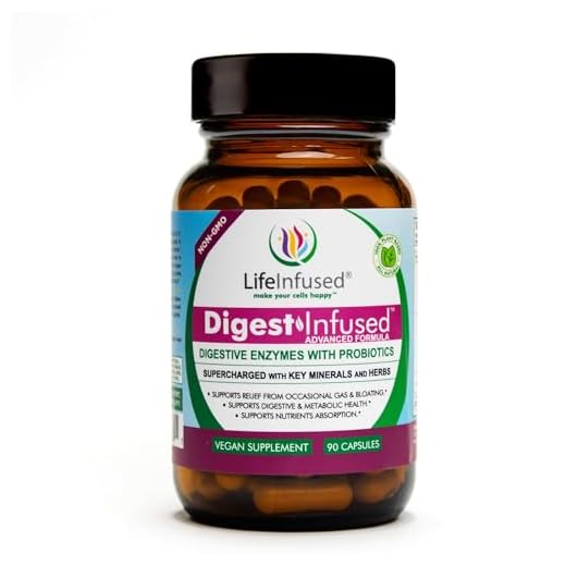 Life Infused Digest Infused - Premium Digestive Enzyme Supplements - 21 Plant-Based Enzymes, Proteases, Bromelain, Amylase, Papain - Probiotics, 72 Key Minerals & Herbs - Ease Gas & Bloating: 90 Caps