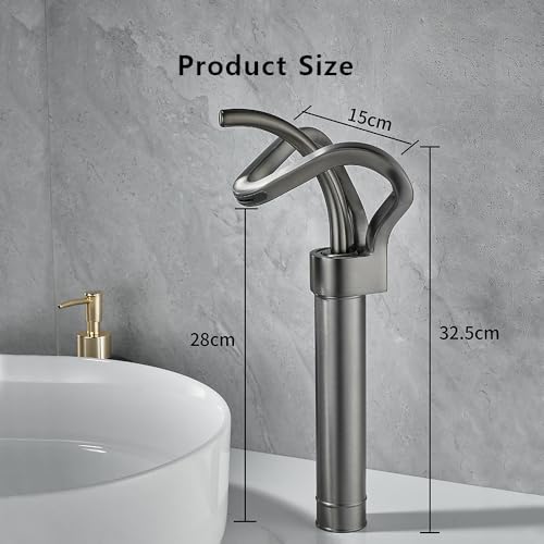 Robinet de lavabo cascade à levier unique pour moderniser facilement une salle de bain