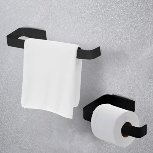 Kit Acessorios Para Banheiro Preto Fosco 2 Peças